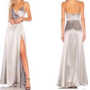 Jill Stuart silver grey maxi dress - size 6